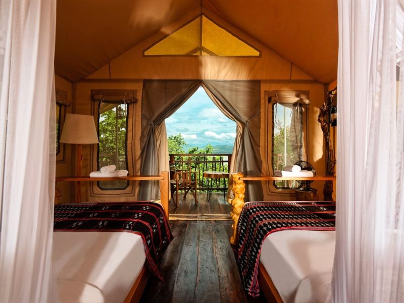 Lak Tented Camp: Phòng nghỉ view đẹp mê hồn!