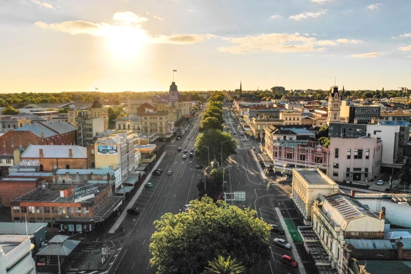 Ballarat: Thị trấn mỏ vàng nổi tiếng.