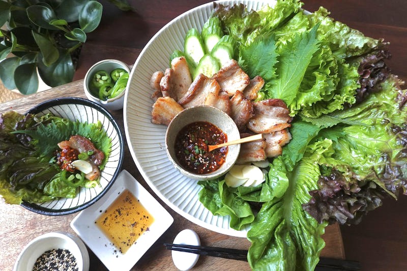 Samgyeopsal ngon hơn khi thưởng thức đúng cách.