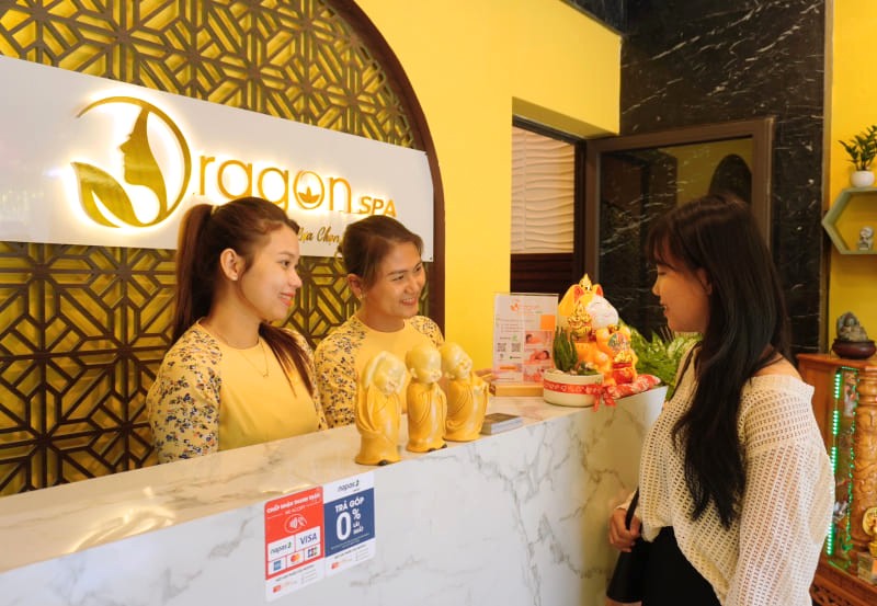 Dragon Spa Đà Nẵng: Thư giãn sang trọng, lấy cảm hứng từ cầu Rồng.