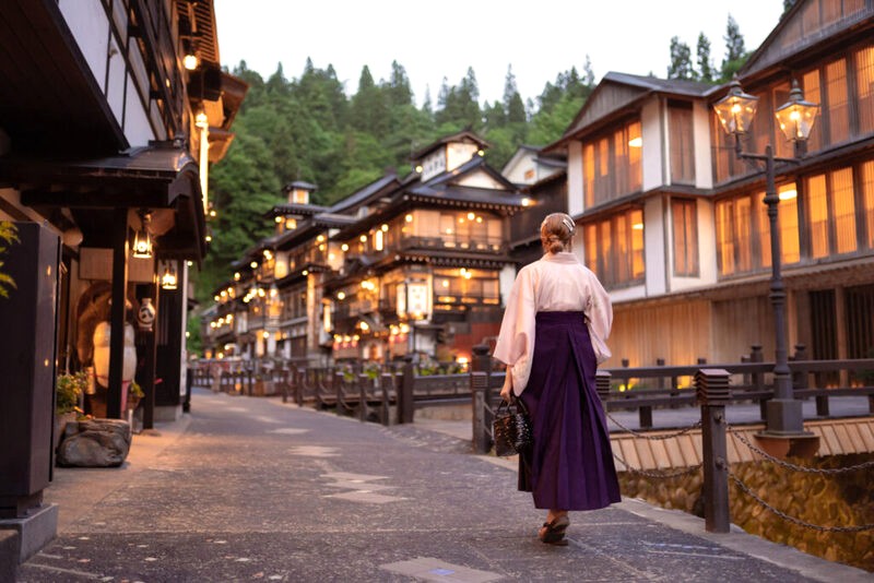 Ryokan mùa đông: khung cảnh đẹp mê hồn.