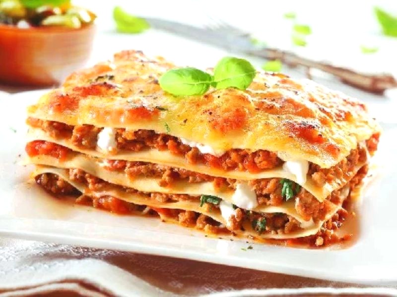 Lasagne: hương vị đậm đà, hấp dẫn.