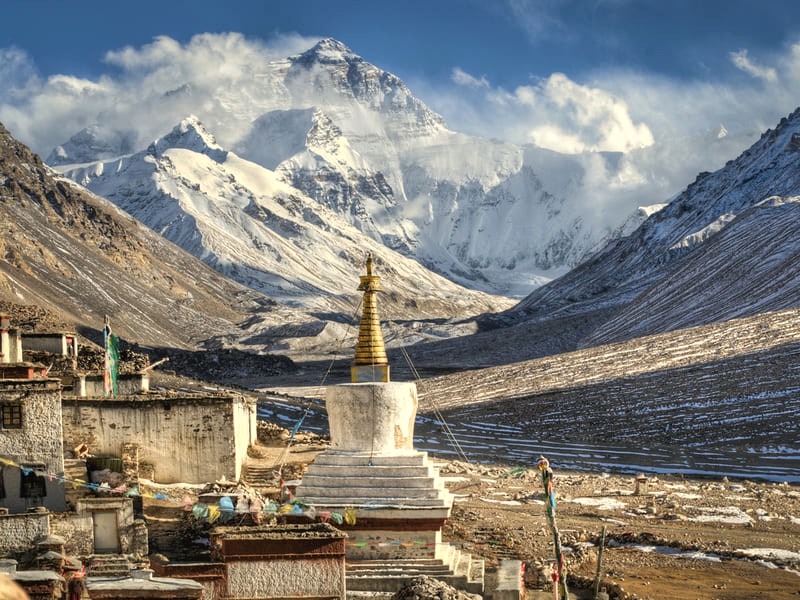 Everest từ Tây Tạng. Ảnh: Göran Höglund (Kartläsarn)