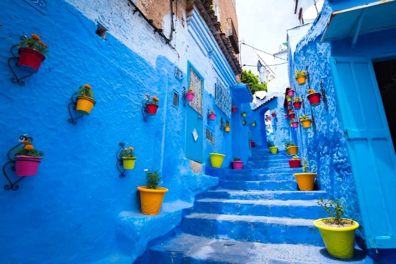 Chefchaouen: Xanh ngọc quyến rũ.