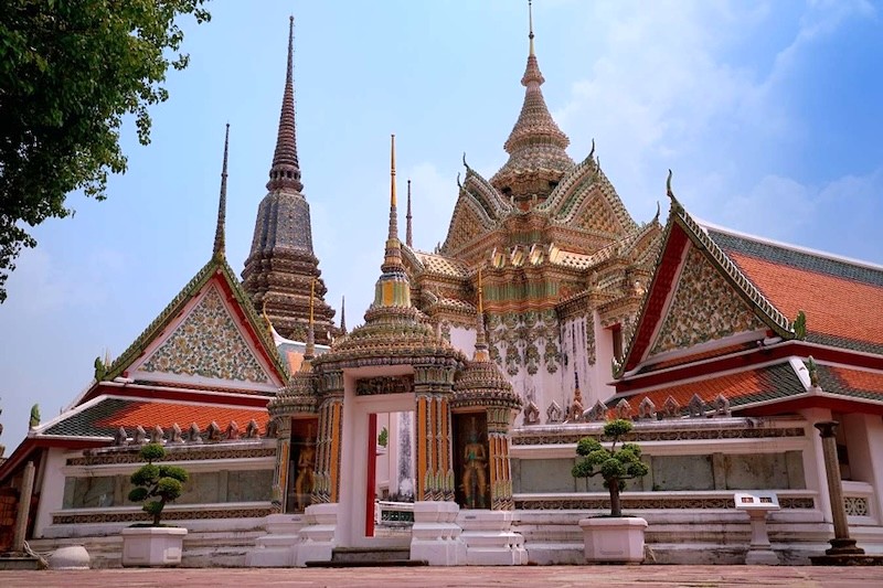 Wat Pho, ngôi chùa nổi tiếng ở Bangkok.