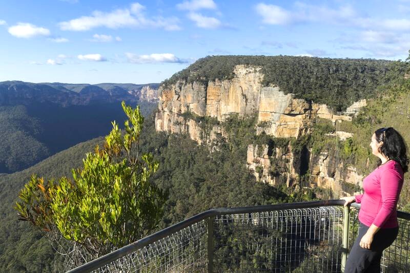 Govetts Leap là đài quan sát biểu tượng của Khu vực Di sản Thế giới Blue Mountain.