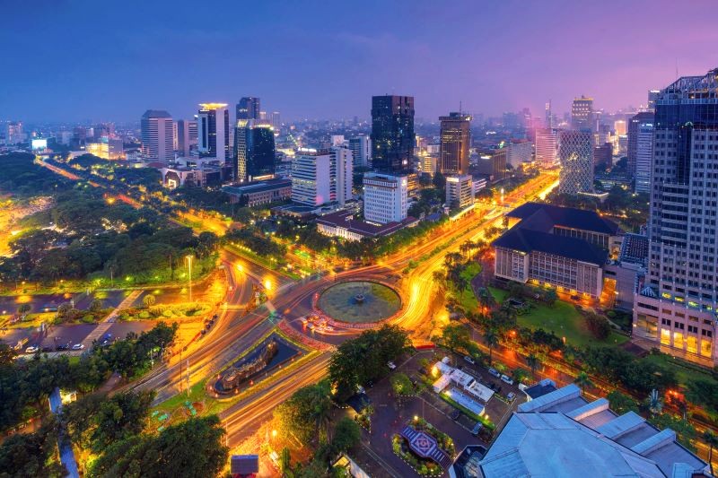 Jakarta, thủ đô sôi động của Indonesia.