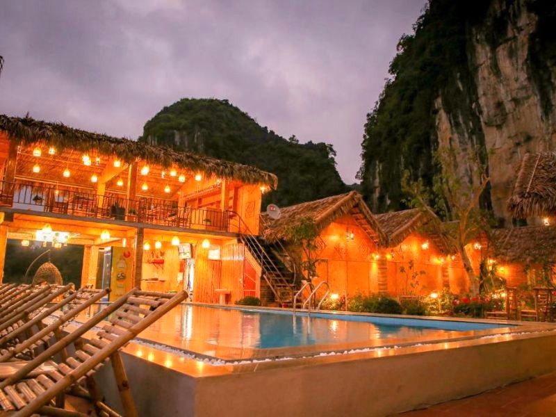 Tam Coc Wonderland Bungalow: Không gian rộng rãi, thiết kế thanh lịch (Ảnh: Booking.com)