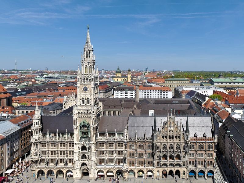 Tòa thị chính mới Munich, biểu tượng kiến trúc. (Ảnh: Wikipedia)