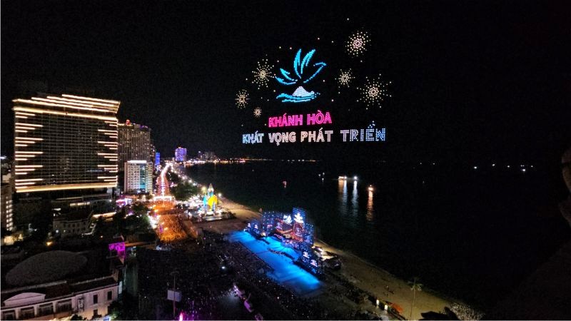 Lễ hội ánh sáng Nha Trang được truyền cảm hứng từ màn trình diễn drone nghệ thuật ấn tượng tại lễ khai mạc Festival Biển Nha Trang - Khánh Hòa 2023.