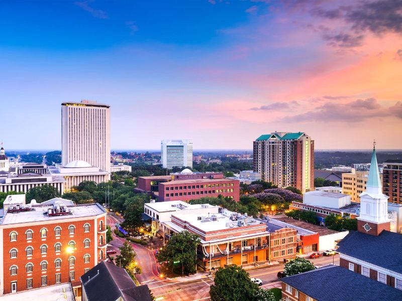 Tallahassee từ trên cao, ảnh Expedia.