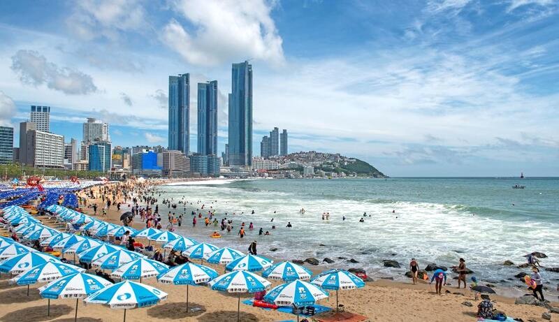 Haeundae, điểm đến thu hút du khách mùa hè ở Busan. (Ảnh: visitbusan)