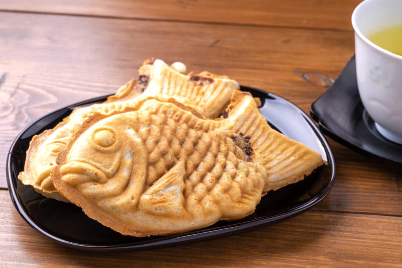 Taiyaki: Vị ngọt đơn giản, vẻ ngoài độc đáo. (Ảnh: kufura)