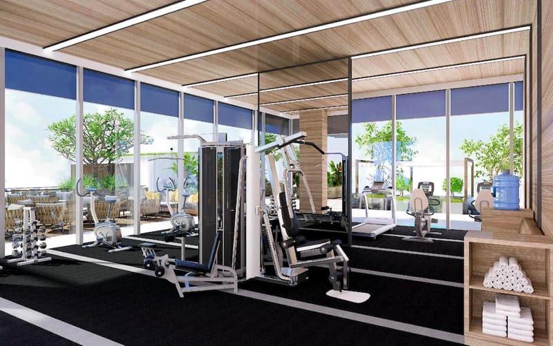 Melia Vinpearl Thanh Hóa có phòng gym với trang thiết bị hiện đại.