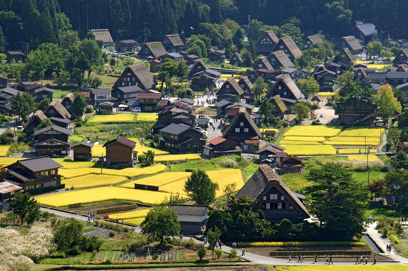 Làng Shirakawa-Go và Gokayama, Di sản Văn hóa Thế giới UNESCO. (Ảnh: Wikipedia)