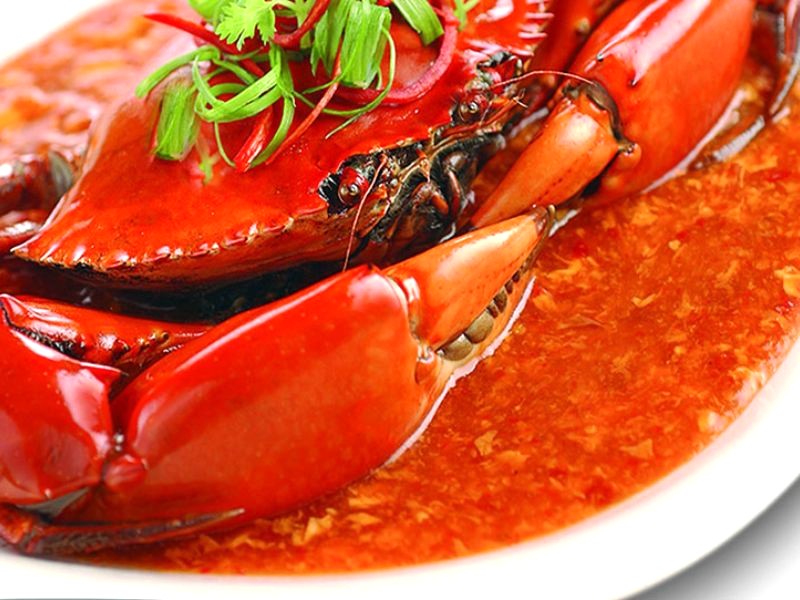 Chilli Crab, món đặc sản Singapore, ngày nay được nhiều người yêu thích. (Ảnh: Yong.vn)