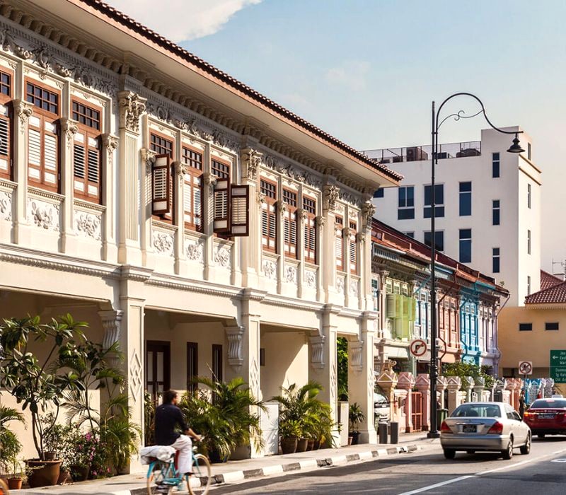 Hàng loạt nhà hàng, quán cà phê, shophouse đẹp mắt. (Ảnh: visitsingapore)