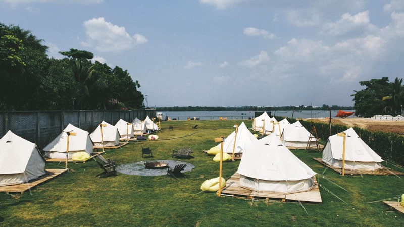 Trải nghiệm cắm trại thú vị tại Vietgangz Glamping Club Saigon.