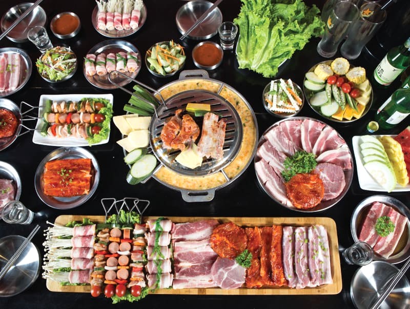 Buk Buk: Buffet Hàn Quốc giá rẻ, lý tưởng cho nhóm bạn sinh viên.