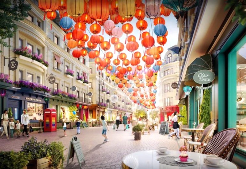 Phố đi bộ Carnaby 214: Nơi nghệ thuật và ánh sáng hòa quyện.