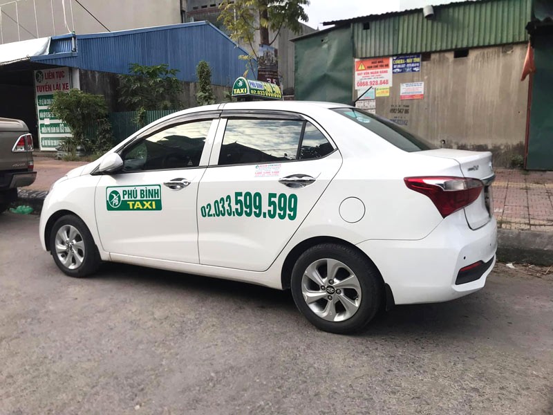 Taxi Phú Bình nổi tiếng với dịch vụ chất lượng và xe đời mới, hiện đại. (Ảnh: Fanpage Taxi Phú Bình)