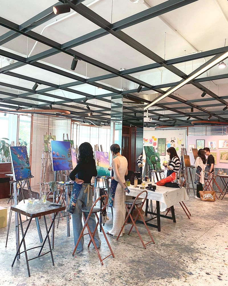 Workshop vẽ tranh tại Tipsy Art