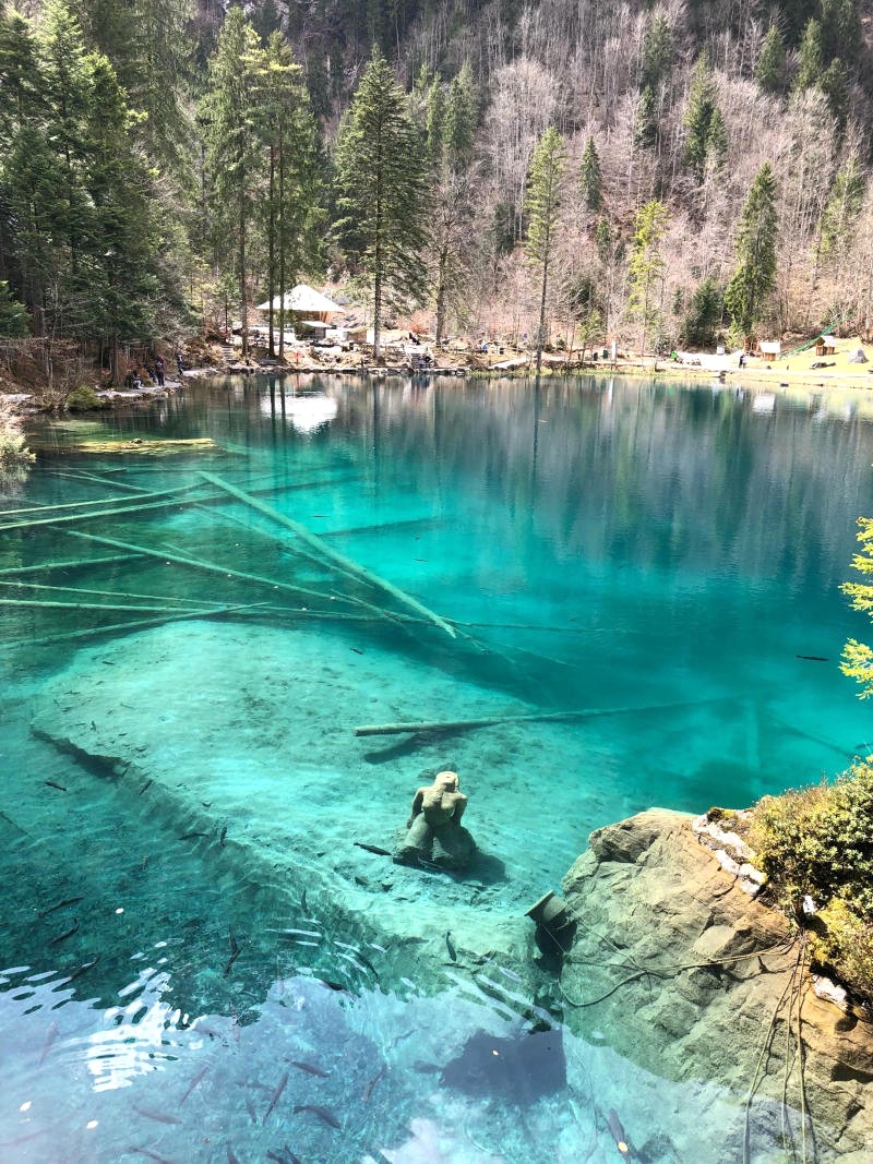 Lưu ý check-in hồ Blausee.