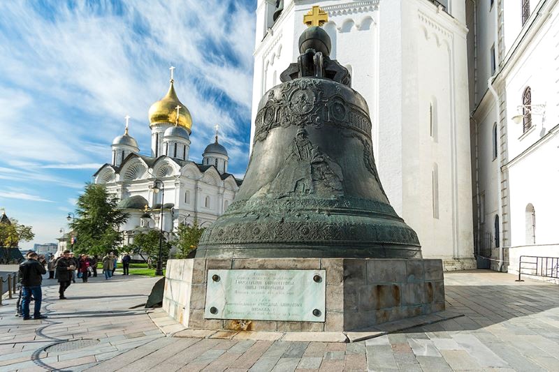 Chuông Sa Hoàng nằm trong Điện Kremlin.