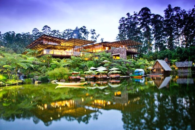 Dusun Bambu, thiên nhiên xanh mát.