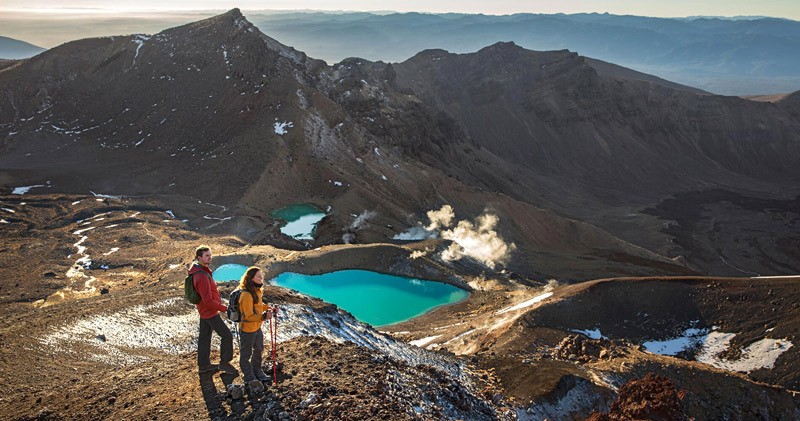 Núi lửa tạo nên cảnh quan độc đáo cho Công viên quốc gia Tongariro.