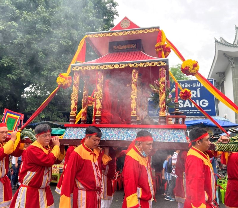 Lễ thỉnh sắc ông Thoại Ngọc Hầu (Ảnh: An Giang)