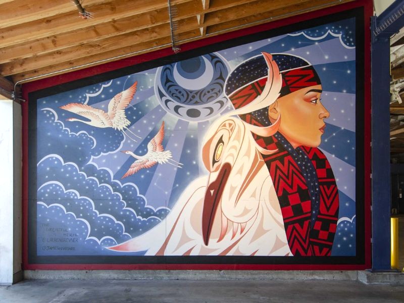 Tác phẩm nghệ thuật tuyệt vời trên tường đảo. (Ảnh: Vancouver Mural Festival)