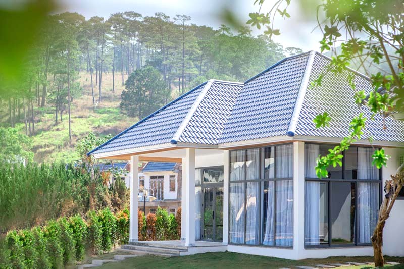 Red Pine House: Nơi yên bình giữa núi rừng.