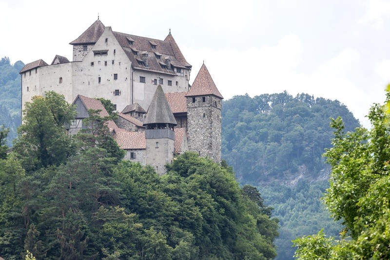 Lâu đài Gutenberg ở Liechtenstein, một di tích Trung cổ. (Ảnh: joachim kohler)