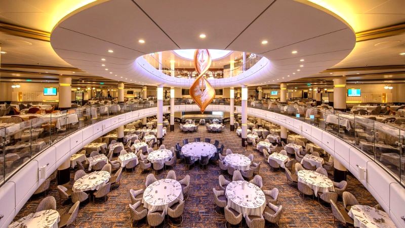 Spectrum of the Seas: 25 nhà hàng Á - Âu, bar & lounge hiện đại.