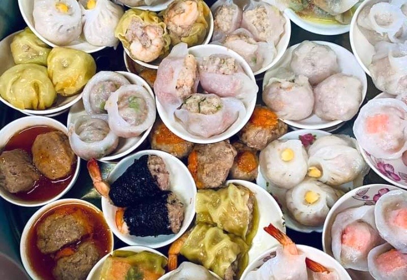 Dimsum đa dạng, lựa chọn theo sở thích.