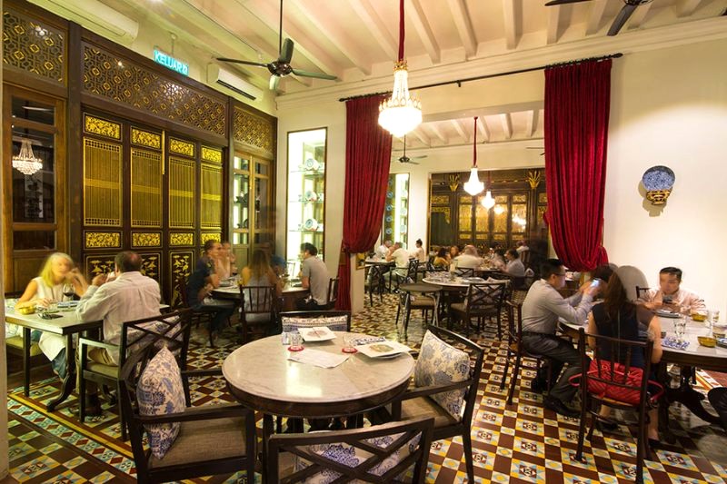 Kebaya Dining Room: Không gian lý tưởng thưởng thức ẩm thực Nyonya độc đáo. (Ảnh: georgetownheritage)