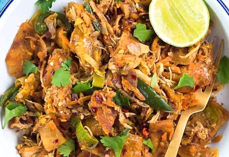 Mùi gai tăng hương vị cho món Kottu Roti (nguồn: samsungfood)