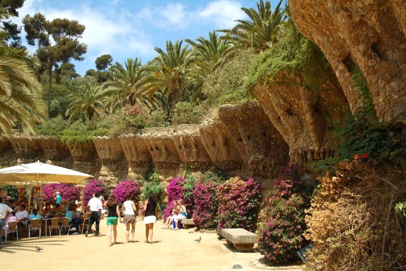 Vườn Áo, Park Güell, Barcelona. Ảnh: barcelonaphotoblog.