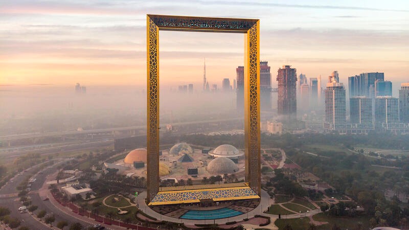 Dubai Frame: Cầu nối quá khứ - tương lai. (Ảnh: dubaiframe)