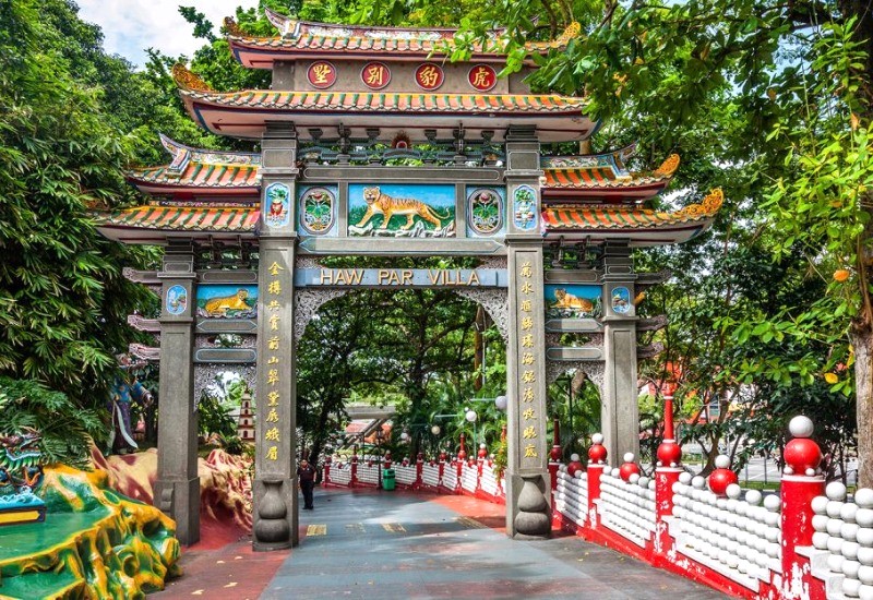 Cổng vào Haw Par Villa. (Ảnh: edition)