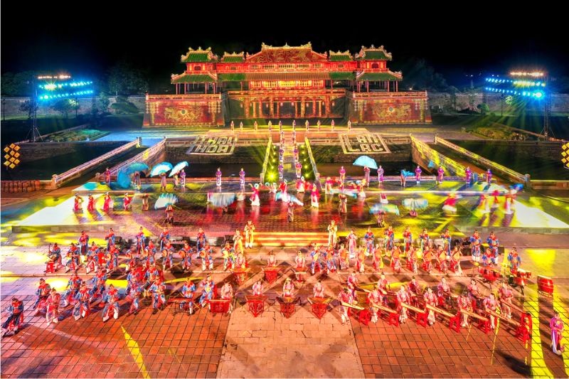 Festival Huế tổ chức 2 năm một lần, mỗi lần mang chủ đề khác nhau, nhằm quảng bá văn hóa và du lịch Huế. (Ảnh: baochinhphu)