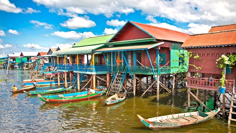 Kampong Phluk, điểm đến nổi bật bên hồ Tonlé Sap, hồ nước ngọt lớn nhất Đông Nam Á.