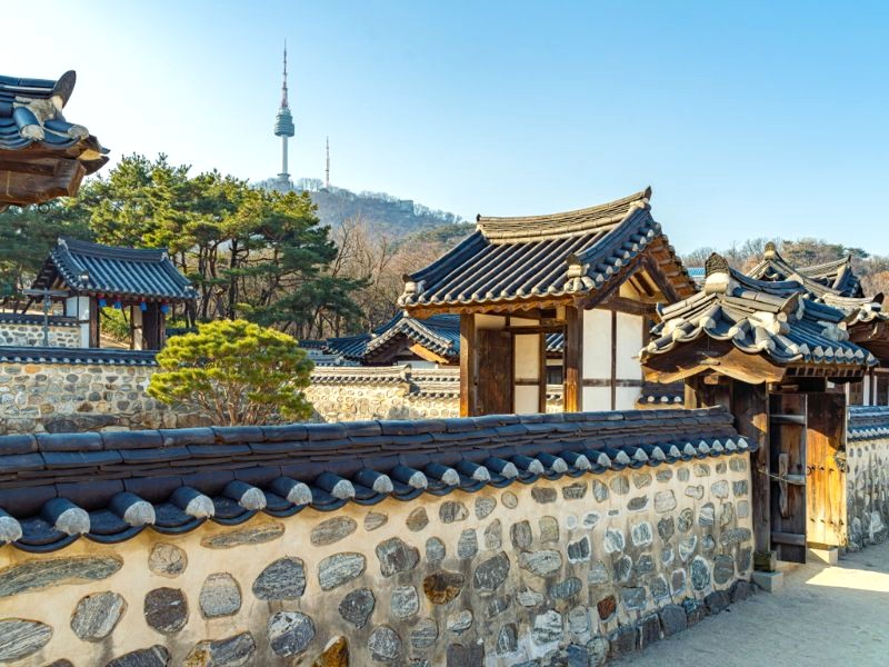 Ngôi làng Namsan Hanok cổ kính ở Hàn Quốc, ngược dòng thời gian.