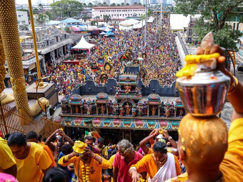 Lễ hội Thaipusam thu hút đông đảo người Tamil theo đạo Hindu. (Ảnh: The Hindu)