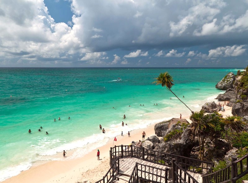 Tulum, thị trấn biển Caribbean xinh đẹp, lựa chọn hoàn hảo. (Ảnh: VNExpress)