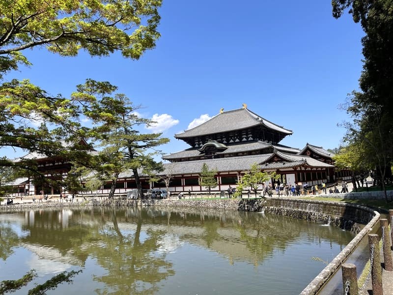 Chùa Todai-ji (Đại Dông) ở Nara, Nhật Bản là một trong những ngôi chùa nổi tiếng. (Ảnh: Linh Võ)