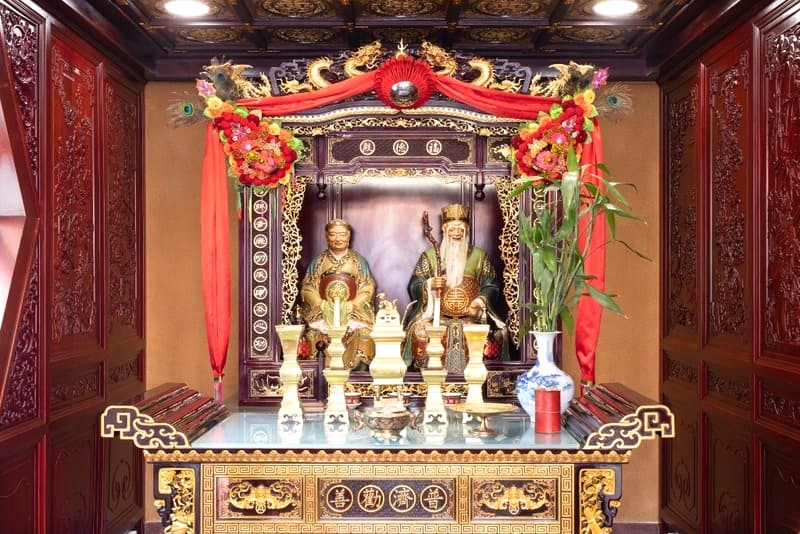 Đền Fuk Tak, với kiến trúc trang nhã, là nơi thờ Thần Tài và Đức Hạnh. (Ảnh: Wong Tai Sin Temple)