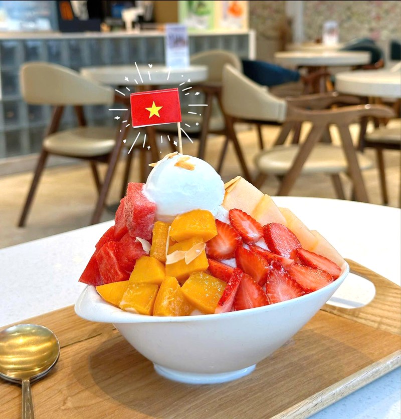 Bingsu mừng Quốc khánh tại LAB Cafe.Dessert 🇻🇳 (Ảnh: lab.cafedessert)