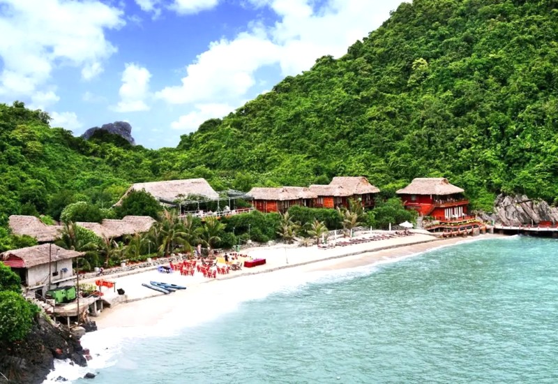 Cát Bà: Resort đẹp, view biển xanh ngắt. (Ảnh: traveloka)